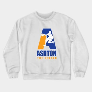 Ashton Custom Player Basketball Your Name The Legend Crewneck Sweatshirt